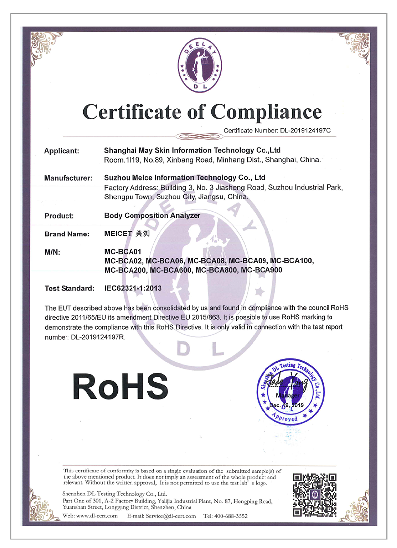 Sebopeho sa 'mele Analyzer-RoHS