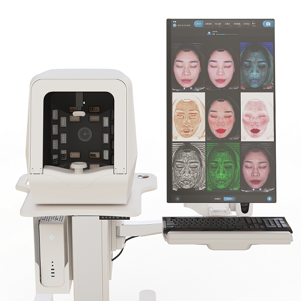 ISEMECO pofessional elu-ọgwụgwụ kacha mma akpụkpọ analyzer igwe nnabata igwe na ihuenyo