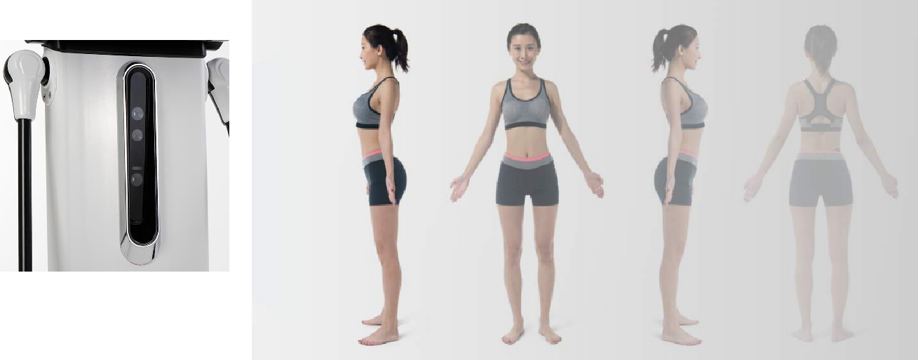 bac200 3d body scanner posture analysis