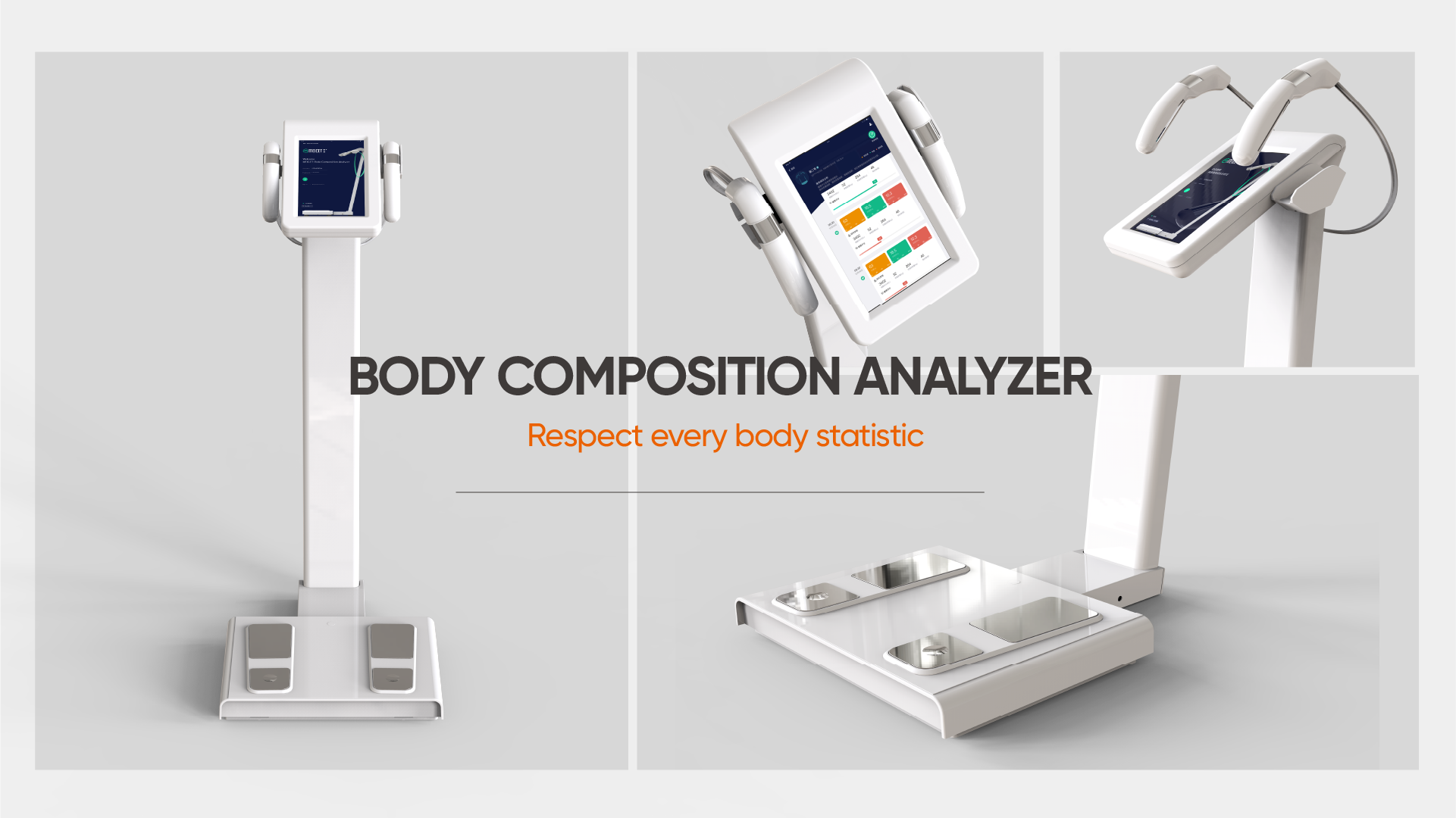 Portable Bmi Full Body Composition Scanner With Color Printer For