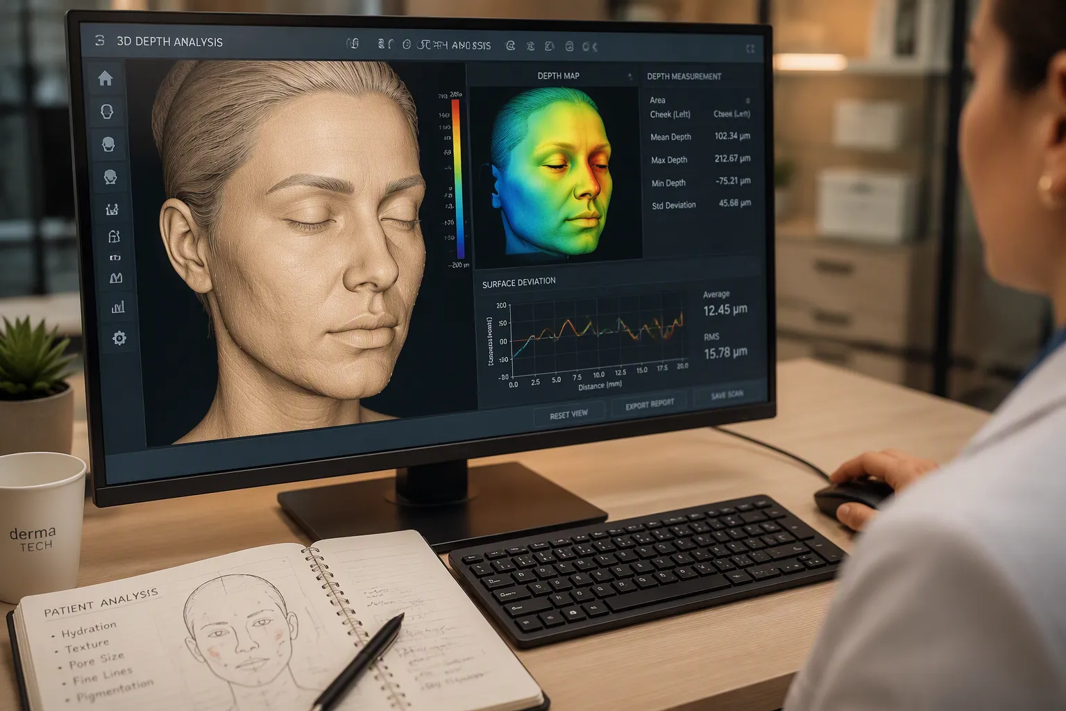 3D skin analysis system