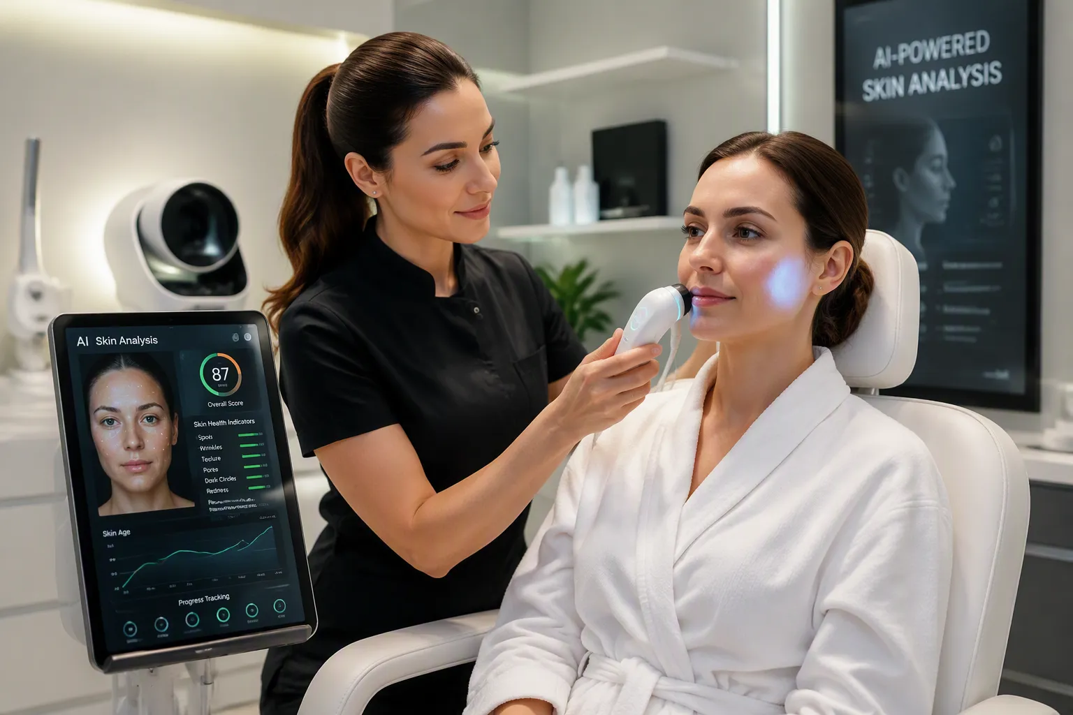 AI skin analysis machines