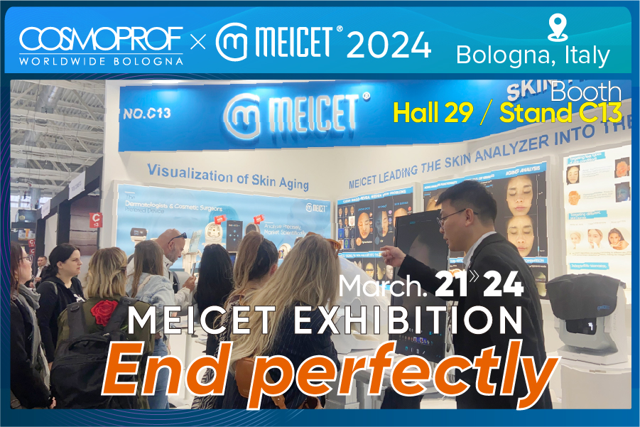 MEICET Skin Analyzer Rocks Cosmoprof Bologna & AMWC Dual Show!