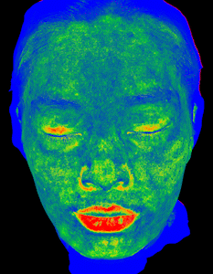Red heat map