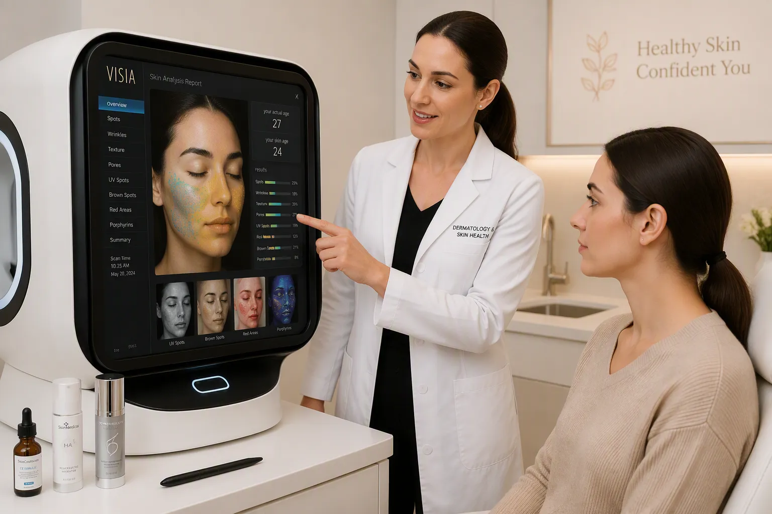 skin analysis machine