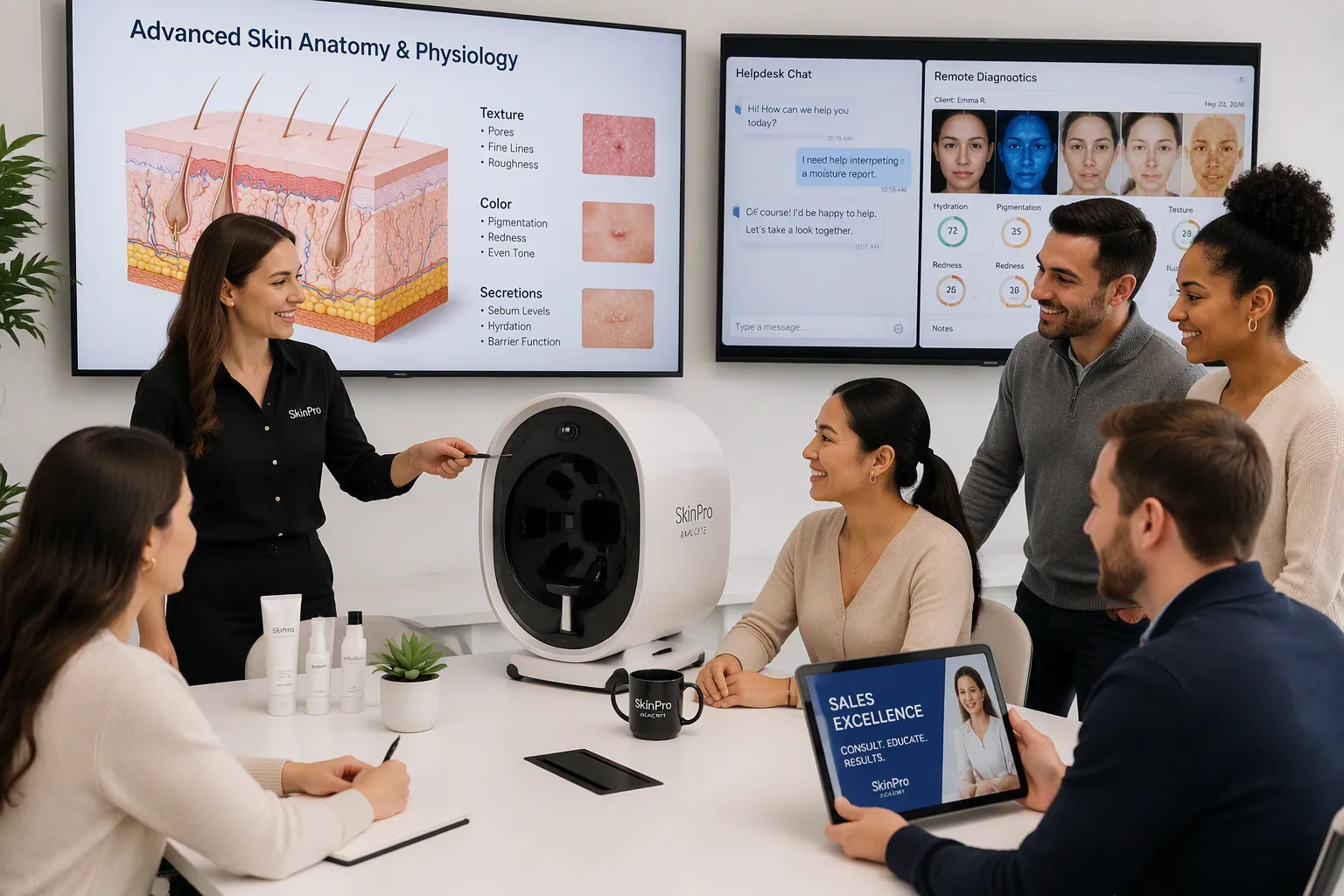 skin analysis machine