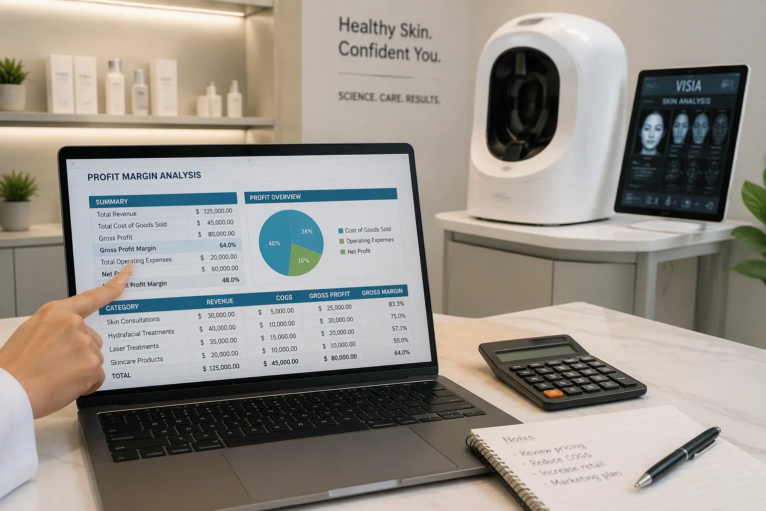 skin analysis machine