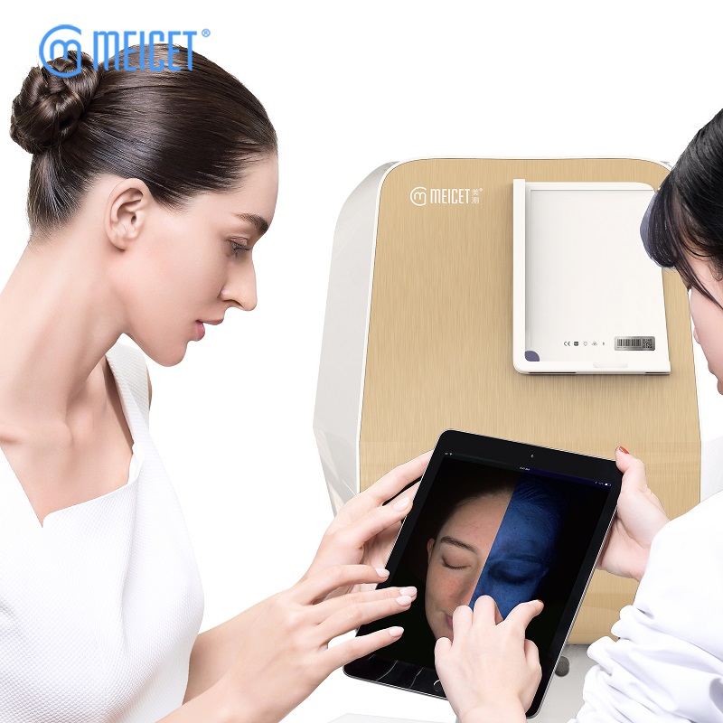 China Wholesale Dermalogica Face Mapping App Suppliers –  Meicet 3D Face Skin Analyzer Machine Magic Mirror Skin Scanner UV Woods Lamp MC88 – Meicet