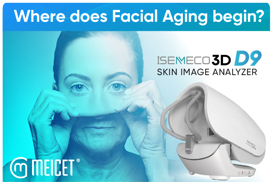 Where does facial aging begin?Professional Facial Aging Grading Analysis（ISEMECO 3D D9）Skin Analyzer